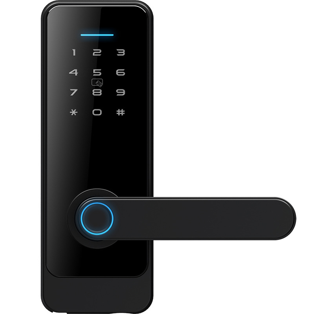 Tuya TTLock Electronic Smart Door Lock | Biometric Fingerprint, Keyless Entry, App Control, Remote Access, Secure Home Lock for Airbnb, Office, Apartment | Easy Installation, Voice Assistants Compatible