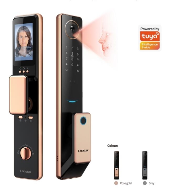 Face recognition fingerprint lock cat eye visual password lock Tu Ya smart lock